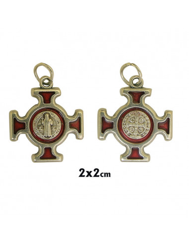 Medalla Metal San Benito A Color 40Mm