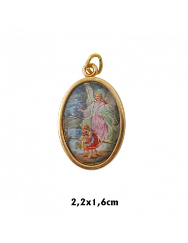 Medalla Metal Dorada Oval Foto Brillo...