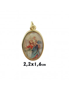 Medalla Metal Dorada Oval...