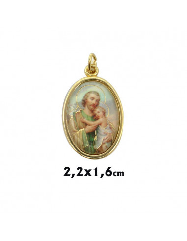 Medalla Metal Dorada Oval Foto Brillo...