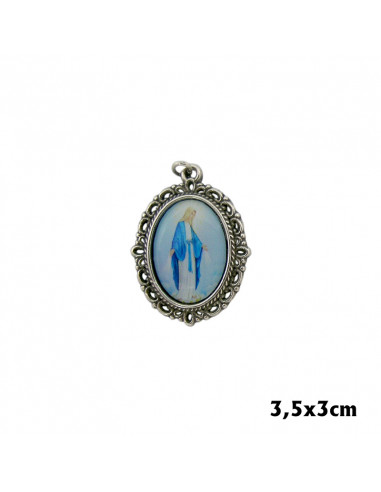 Medalla Metal San Benito A Color 40Mm