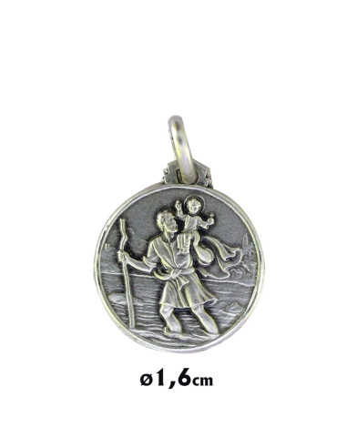 Medalla Plata Irregular Virgen Ferruzzi