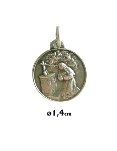 Medalla Plata 14Mm Santa Rita