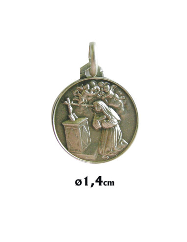 Medalla Plata 14Mm Santa Rita