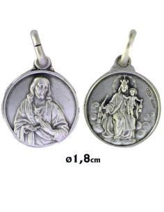 Medalla Plata 18Mm Escapulario