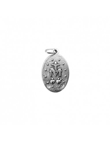 Medalla Plata Oval 20x14mm Virgen...
