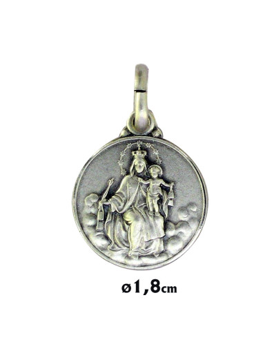 Medalla Plata 18Mm Virgen Del Carmen