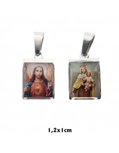 Medalla Escapulario Acero...