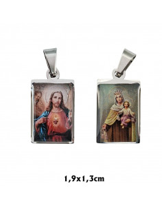 Medalla Escapulario Acero...