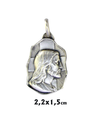 Medalla Plata Irregular 22X15mm...
