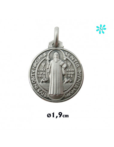 Medalla Plata 18mm San Benito