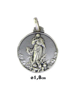 Medalla Plata 18Mm Virgen...