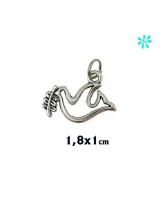 Colgante Metal Paloma Hueca...