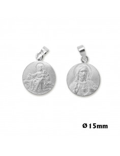 Medalla Plata Escapulario 15mm