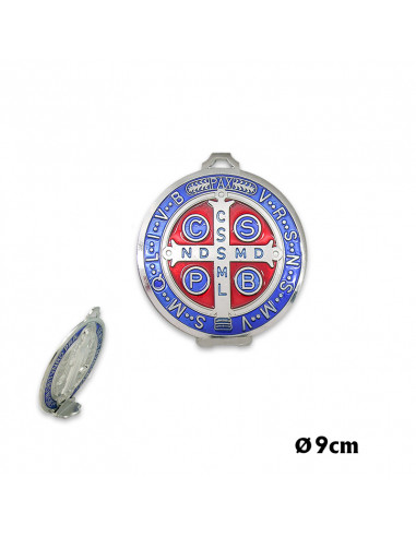 Medallon San Benito 9Cm Metal Con...
