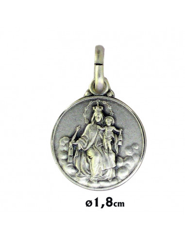 Medalla Plata 21Mm Virgen Del Carmen