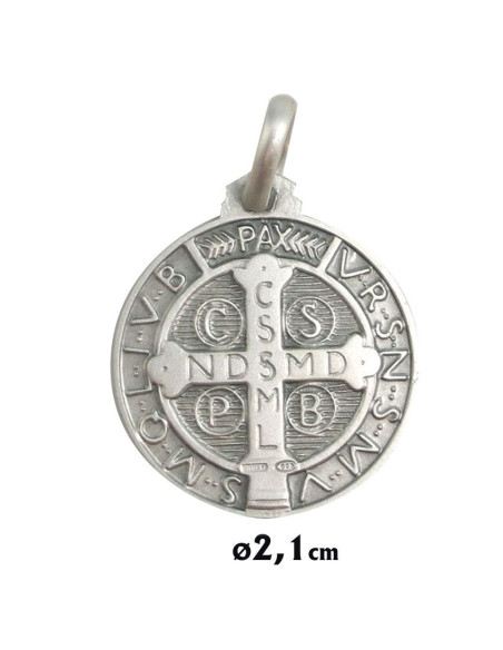 Medalla Plata 21Mm San Benito