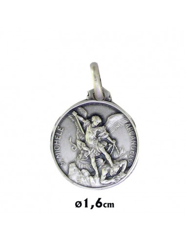 Medalla Plata 16Mm San Miguel Arcangel