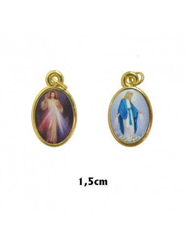Medalla Plata Irregular Virgen Ferruzzi