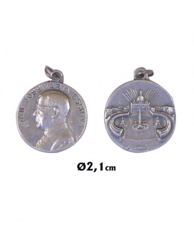 Medalla Metal San Josemaria Escriva 23Mm