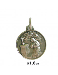 Medalla Plata 18Mm Santa Rita