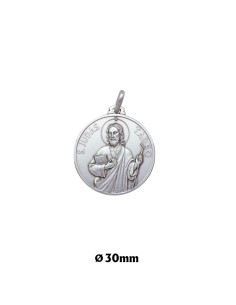 Medalla Plata 30Mm San Judas