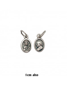 Medalla Plata 10Mm Padre Pio