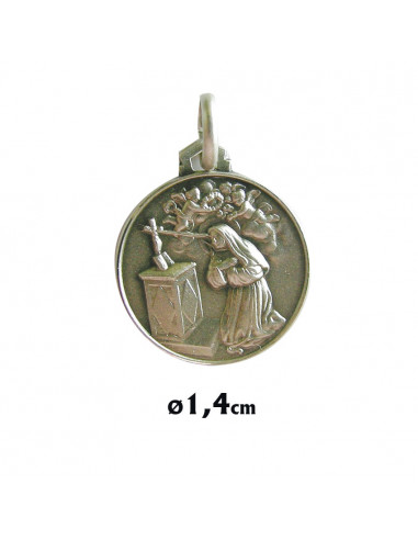 Medalla Plata 14Mm Santa Rita