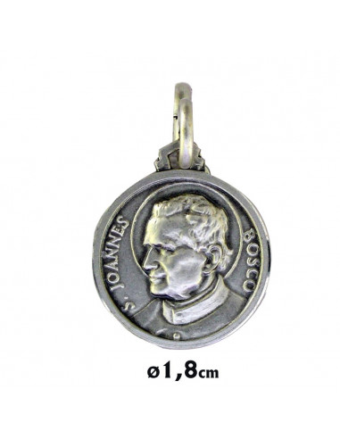 Medalla Plata 18Mm San Juan Bosco