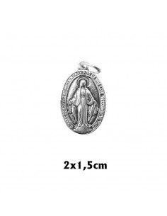 Medalla Plata Oval 20X14mm...