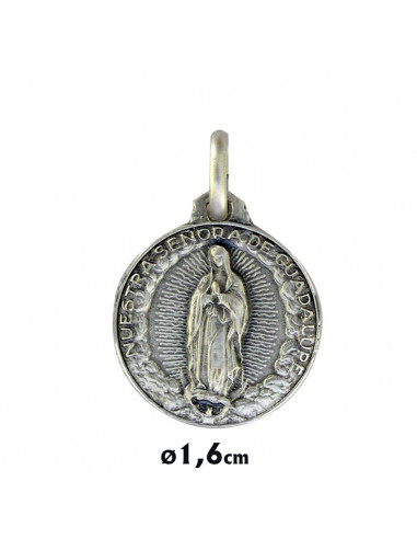 Medalla Plata 16Mm Virgen Milagrosa