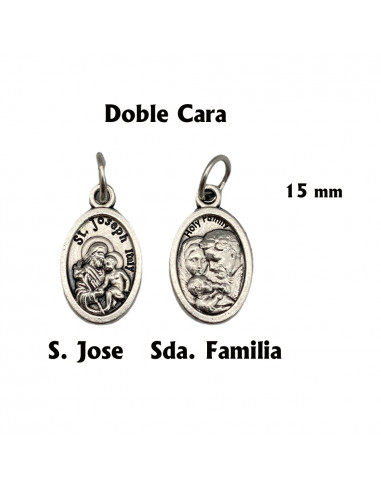 Medalla Metal Ovalada San Jose Y...
