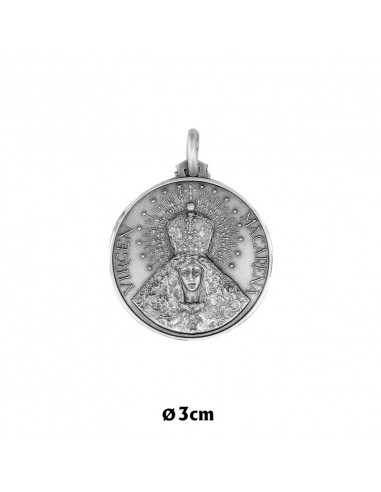 Medalla Plata 14Mm Virgen Pilar