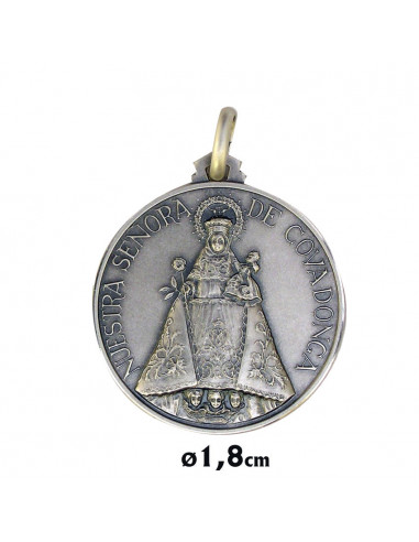 Medalla Plata 18Mm Virgen Covadonga