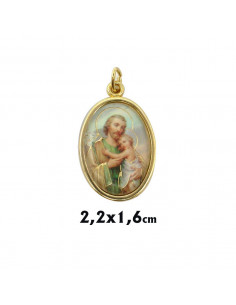 Medalla Metal Dorada Oval...