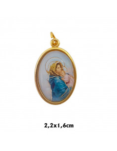 Medalla Metal Dorada Oval...