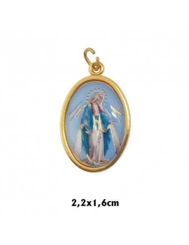 Medalla Plata 30Mm Virgen Rocio