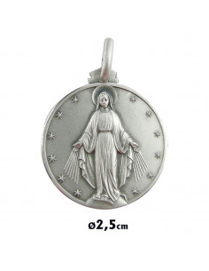 Medalla Plata 25Mm Virgen...