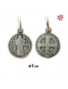 Medalla Plata 10Mm San Benito