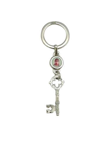 Llavero Metal Llave Antigua Con Foto...