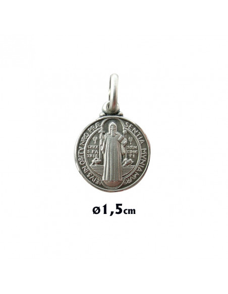 Medalla Plata 14Mm San Benito