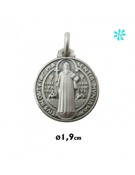 Medalla Plata 14Mm San Benito