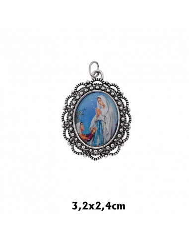 Medalla Metal Imitacion Alpaca Foto...