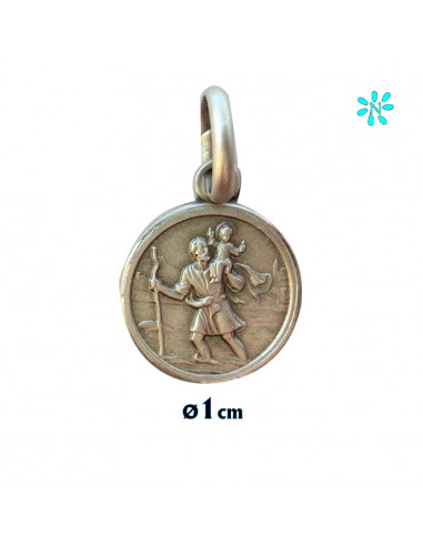 Medalla Plata 10Mm San Cristobal