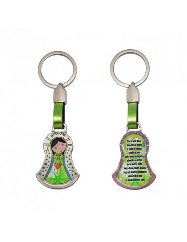 Llavero Redondo Con Cuadrado Calado...