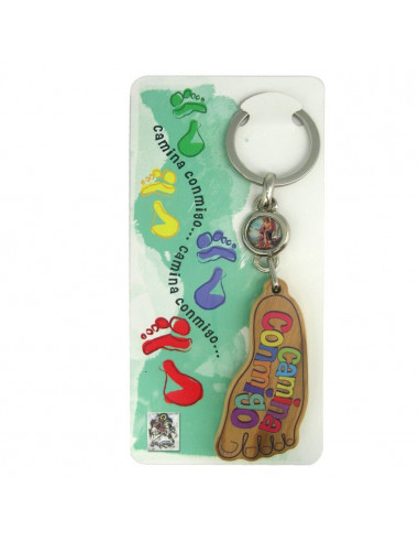 Llavero Metal Flor Con Foto Para...