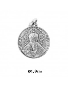 Medalla Plata 18Mm Santa Lucia