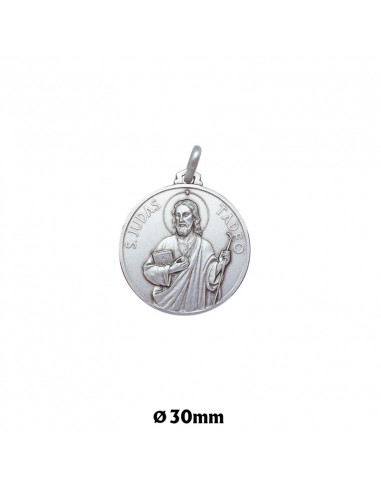 Medalla Plata 30Mm San Judas
