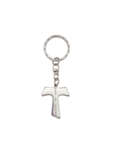 Llavero Tau Madera Con Metal Pax Et...