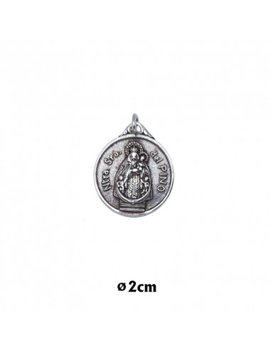 Medalla Metal 2Cm Virgen Del Pino